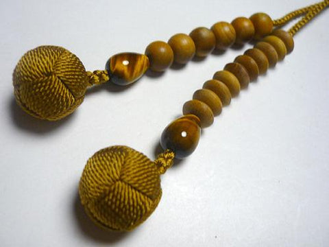 Men's Prayer Beads, Indian Sandalwood, Jodo Sect