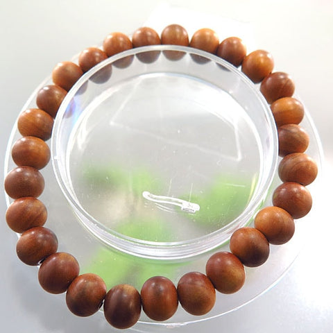 Sandalwood Bracelet, 8mm Beads, Straight