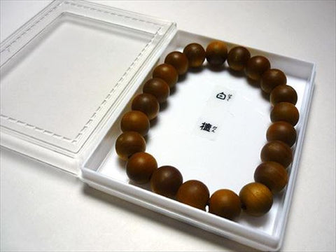 Sandalwood Bracelet, 10mm Beads, Straight