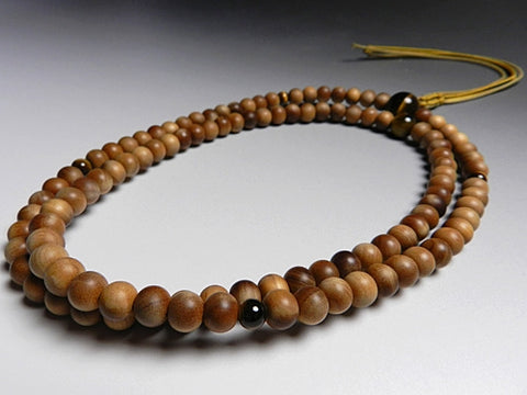 Men's prayer beads, Indonesian sandalwood, Rinzai sect