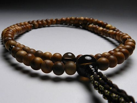 Men's prayer beads, Indonesian sandalwood, Rinzai sect