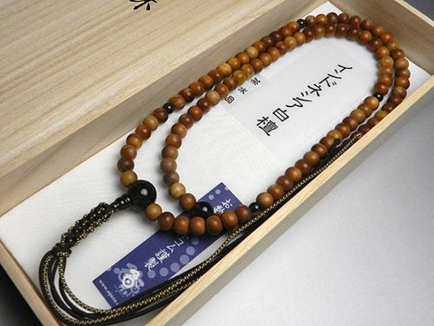 Men's prayer beads, Indonesian sandalwood, Rinzai sect