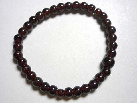 Garnet Bracelet, 5mm Round Beads, Limited to 3 Pieces