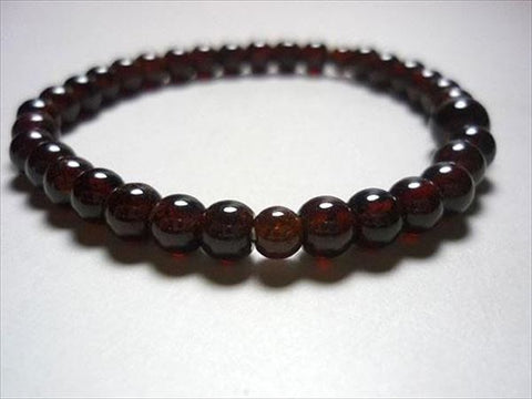 Garnet Bracelet, 5mm Round Beads, Limited to 3 Pieces
