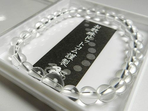 Crystal round bead bracelet 6mm, matching set