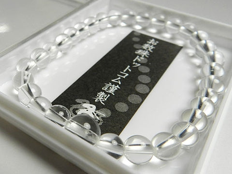 Crystal round bead bracelet 6mm, matching set