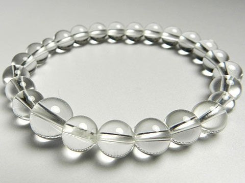 Crystal round bead bracelet 8mm, matching set