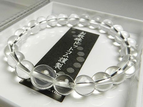 Crystal round bead bracelet 8mm, matching set