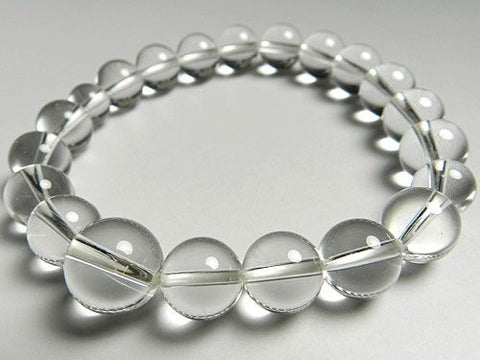 Crystal round bead bracelet 10mm, matching set