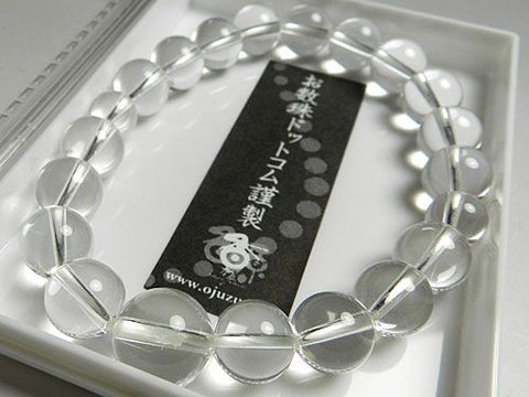 Crystal round bead bracelet 10mm, matching set