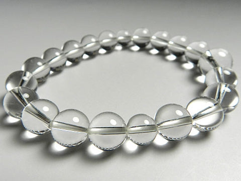 Crystal round bead bracelet 10mm, matching set