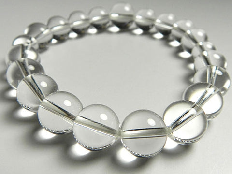 Crystal round bead bracelet 10mm, matching set