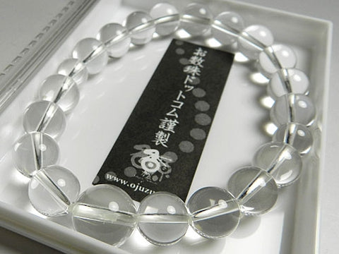 Crystal round bead bracelet 10mm, matching set
