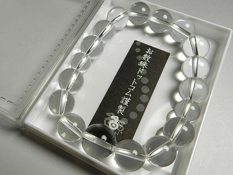 Crystal round bead bracelet 12mm, matching set