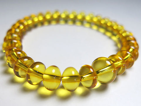 Natural Amber Oval Bead Bracelet, Matching Set, Limited to 10 Pieces