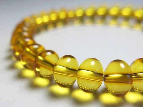 Natural Amber Oval Bead Bracelet, Matching Set, Limited to 10 Pieces