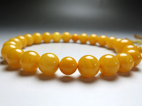Men's prayer beads, top-grade aged amber, 22 beads