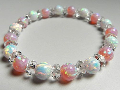 Kyoto opal pink bead bracelet