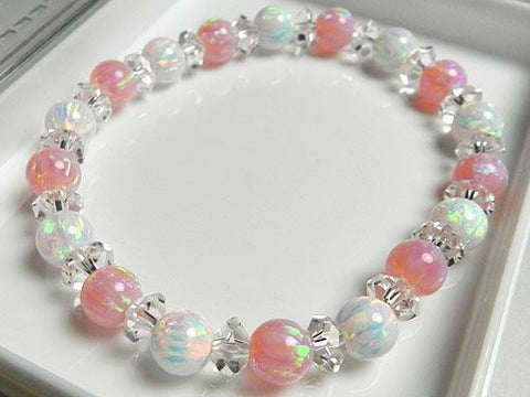 Kyoto opal pink bead bracelet