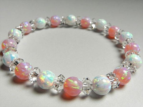 Kyoto opal pink bead bracelet