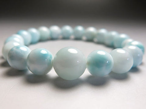 Larimar 10mm bead bracelet