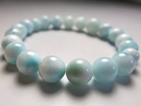 Larimar 10mm bead bracelet
