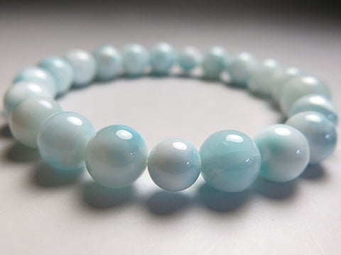 Larimar 10mm bead bracelet