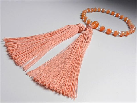 Women's Prayer Beads, Striped Agate, 7mm, Faceted Crystal Finish