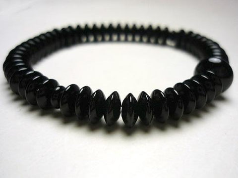 Black Onyx Formal Bracelet Matching Set 6865414000100 - bead detail