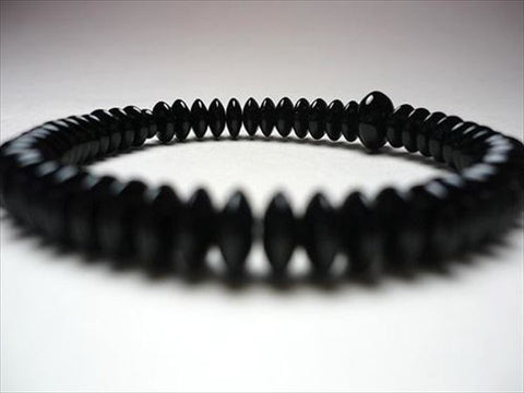 Black Onyx Formal Bracelet Matching Set 6865414000100 - close-up
