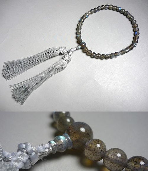 Women's Labradorite Prayer Beads, 7mm Bead