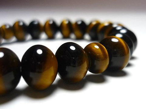 Tiger's Eye Oval Bead Bracelet, Matching Set