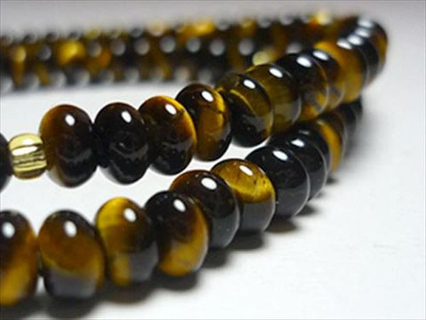 Tiger's Eye 108-Bead Double-Wrap Bracelet, Uniform Finish
