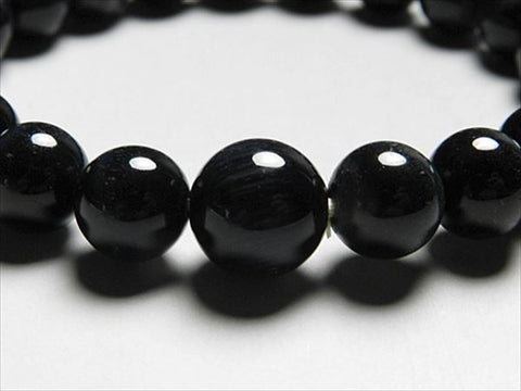 Blue Tiger's Eye 10mm round bead bracelet, matching set