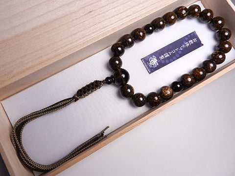 Men's prayer beads, tiger jasper