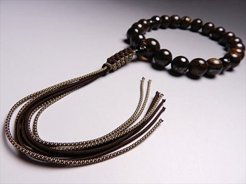 Men's prayer beads, tiger jasper