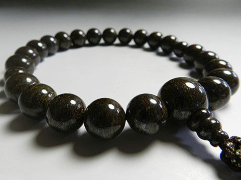 Men's prayer beads, tiger jasper, 22 beads