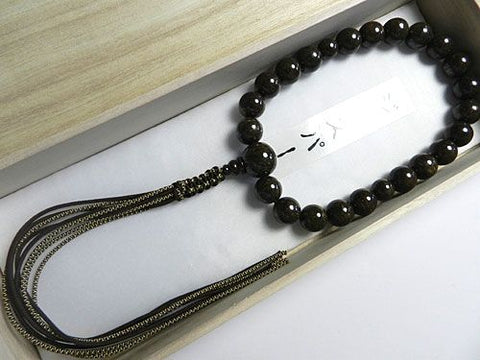Men's prayer beads, tiger jasper, 22 beads