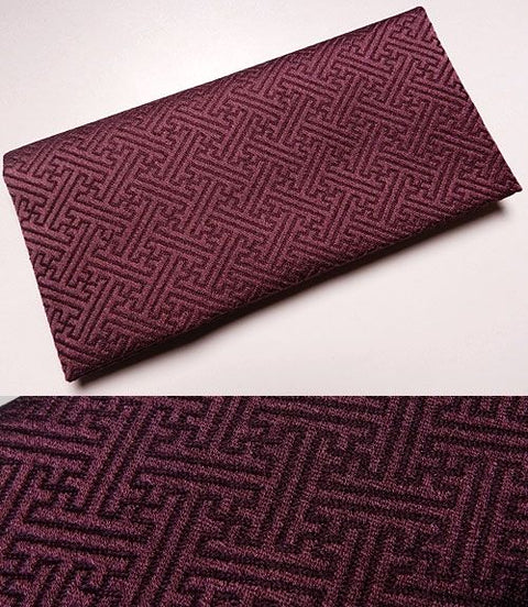 Ojuzu Bag "Hifumi", Saaya-Gata Pattern, Purple
