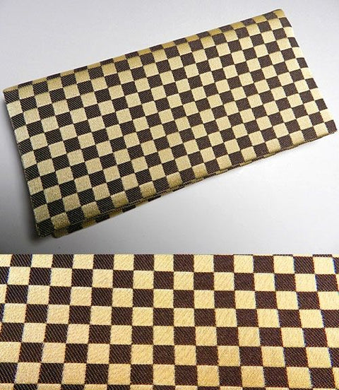 Ojuzu Bag "Hifumi", Small Ichimatsu Check, Cream