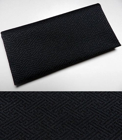 Ojuzu Bag "Hifumi", Saaya-Gata Pattern, Black