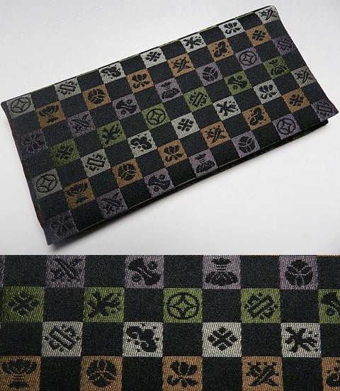 Ojuzu Bag "Hifumi", Takarazukushi (Treasure Motifs), Muted Tones