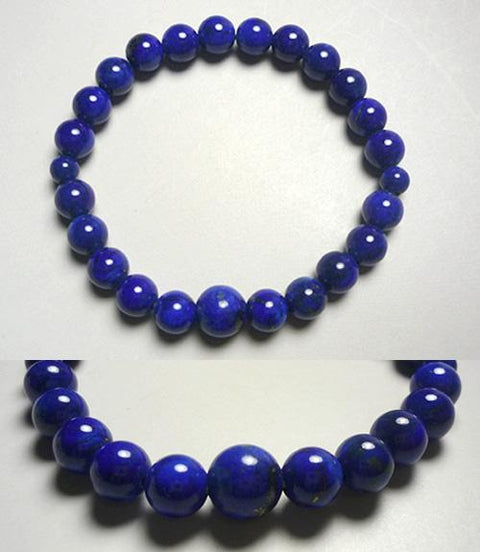Lapis lazuli 8mm bead bracelet, matching set