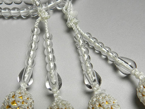 Women's Crystal Prayer Beads, 5mm Bead, Sapphire Accent