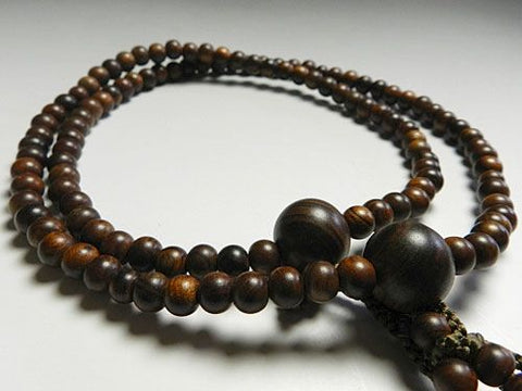 Men's Prayer Beads, Sendan Sandalwood, Nichiren Sect, Niso-han Hokke Style, Matching Set
