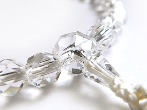 Women's Crystal Prayer Beads, Hand-Polished Faceted Cut