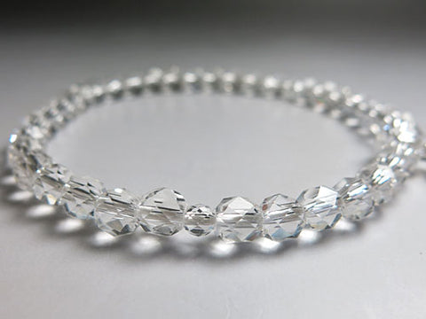 Women's Crystal Prayer Beads, Hand-Polished Faceted Cut