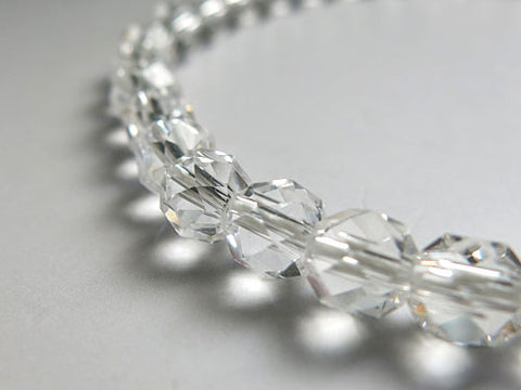 Women's Crystal Prayer Beads, Hand-Polished Faceted Cut