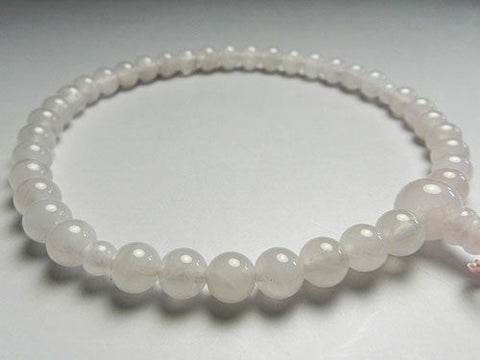 Women's Prayer Beads, Rose Quartz, 7mm Bead, Jodo Shinshu Style, Matching Set