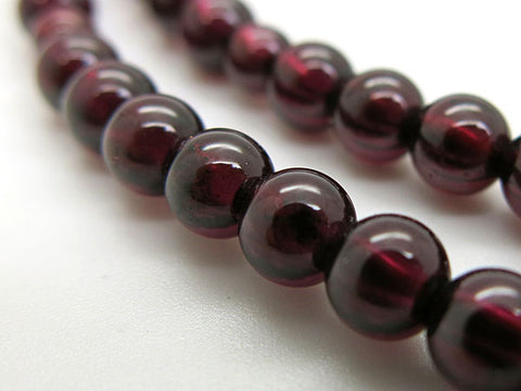 Women's Prayer Beads, Garnet, Soto Sect, 8-Sun, Uniform Finish